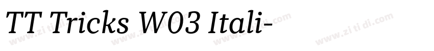 TT Tricks W03 Itali字体转换